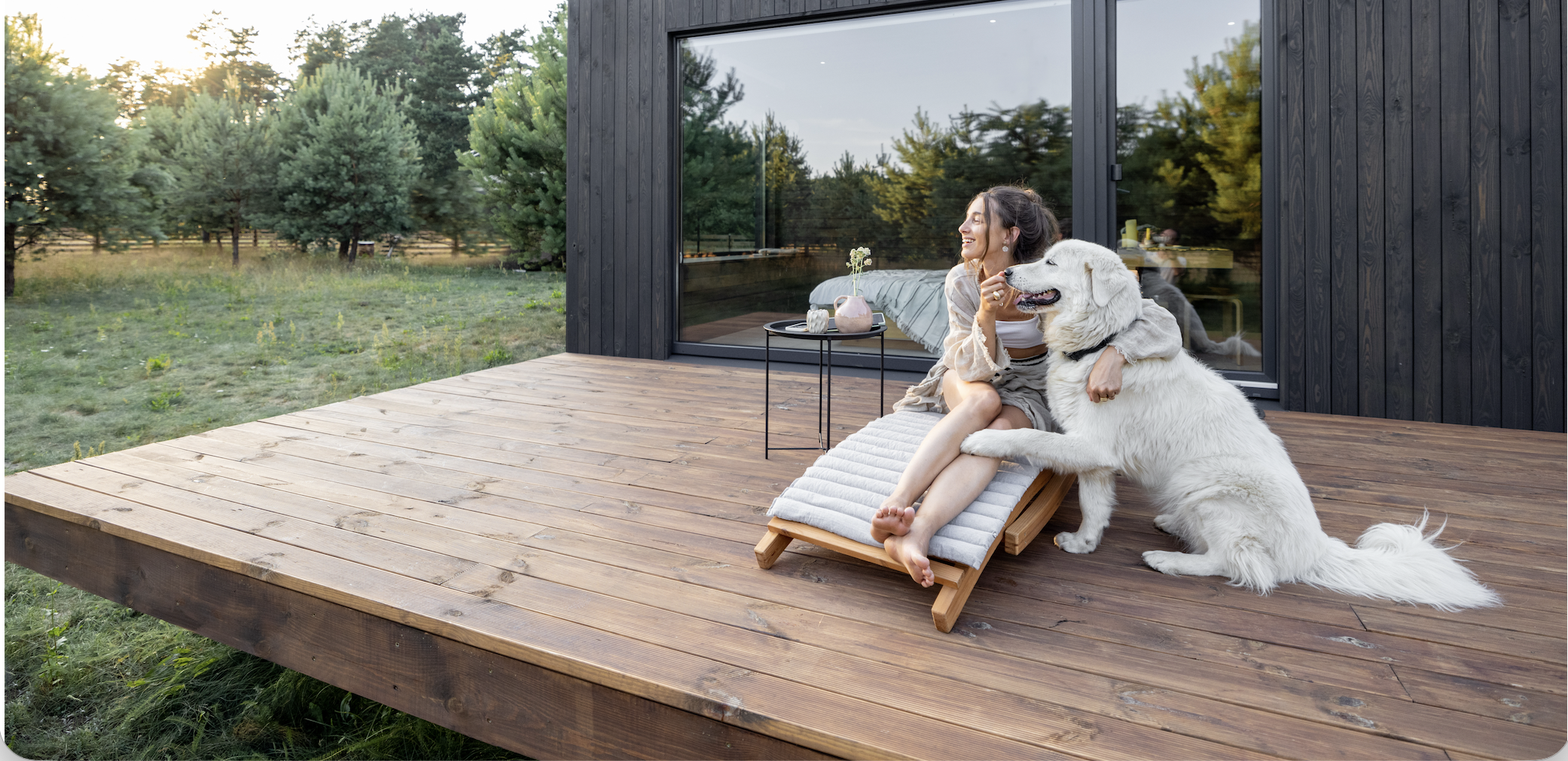 Family enjoying the holiday home
